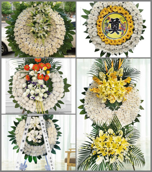 湖南永州祁阳县观音滩镇三合村花圈速递